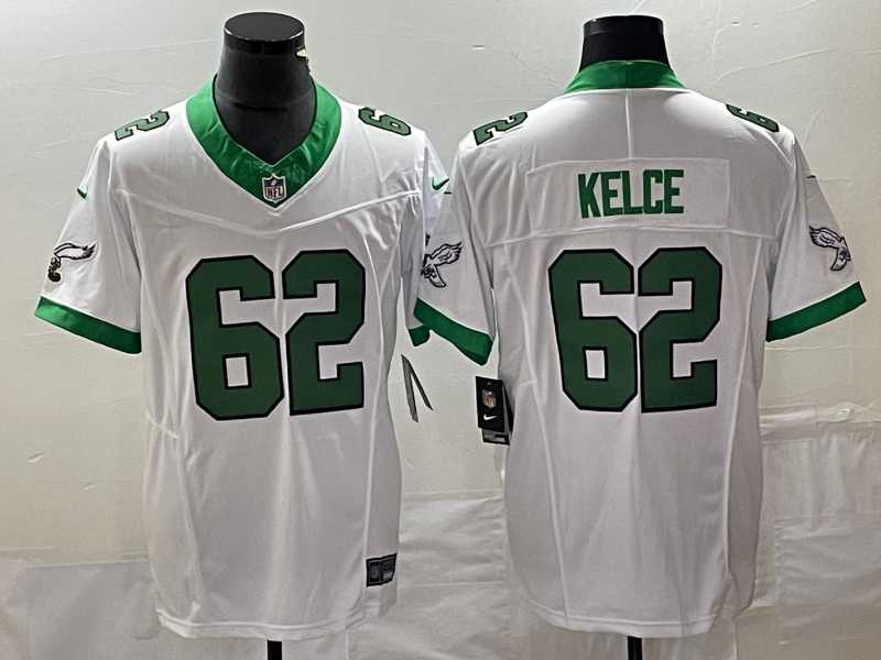 Men's Philadelphia Eagles #62 Jason Kelce White 2023 F.U.S.E. Vapor Untouchable Stitched Football Jersey,We sell and wholesale Men's Philadelphia Eagles #62 Jason Kelce White 2023 F.U.S.E. Vapor Untouchable Stitched Football Jersey on line form chian!
